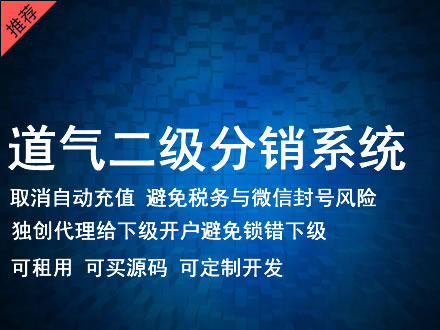 三亚市道气二级分销系统 分销系统租用 微商分销系统 直销系统